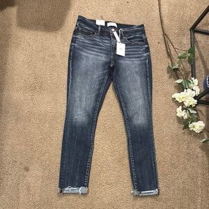 BKE Blue Ankle Cropped Jeans